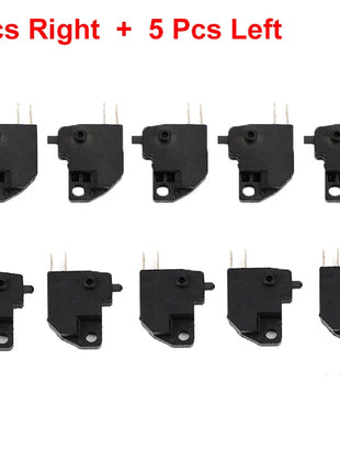 10 Pcs Universal Motorcycle Left/Right Front Brake Stop Switch For Electric Scooter ATV Buggy Disc Brake Handlebar Control Parts