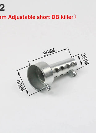 Universal Motorcycle 35mm 42mm 45mm 48mm 60mm DB Killer Exhaust Can Muffler Insert Baffle DB Killer Silencer Stainless Steel