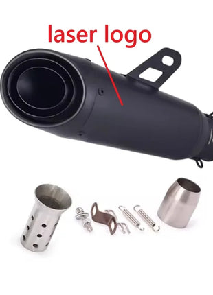 For Kawasaki Ninja Z900 Honda CB650R Yamaha R3 51mm Motorcycle Exhaust Muffler Pipe Escape 335mm Length