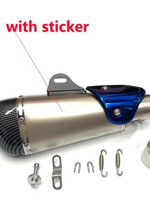 51mm Universal motorcycle exhaust alpha muffler with DB killer for R3 MT07 FZ1 R6 R15 ZX6R ZX10 Z900 Z400 1000 CBR1000 GSXR1000
