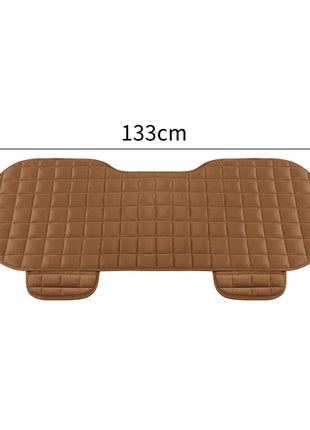 Car Seat Cover Front Rear Flocking Cloth Cushion Non Slide Winter Auto Protector Mat Pad Keep Warm Universal Fit Truck Suv Van