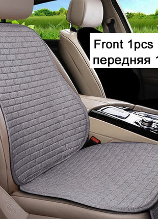 Car Flax Seat Cushion Protector Pad Car Seat Cover Front/Rear Seat Cover Automobile Cushion Pad Mat Backrest Auto Accessori