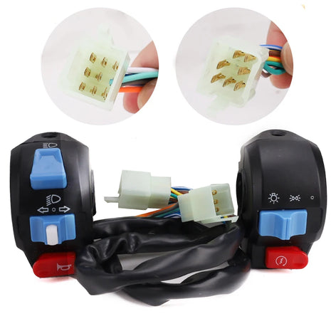 Motorcycle Switches Horn Button Turn Signal Button Switch Control Electric Bike Scooter Handlebar Switch  For Gy6 50cc 125cc
