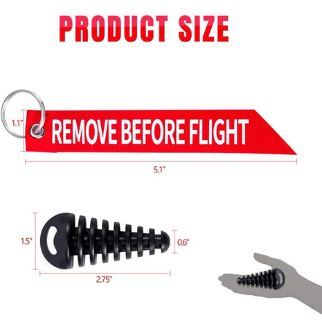 Muffler Exhaust Wash Plug 0.6 inch-1.5 inch Wash Plug for Motorcycle Dirt Bike 2 Stroke With Keychain Tag Rubber Exhaust