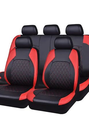Universal Car Seat Covers Black Fashions Sports Seat Covers PVC Fabric Car Seat Cover Universal Interior Accessories Amagi