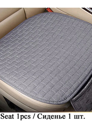 Car Flax Seat Cushion Protector Pad Car Seat Cover Front/Rear Seat Cover Automobile Cushion Pad Mat Backrest Auto Accessori