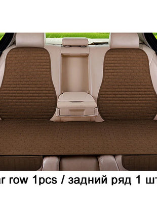 Car Flax Seat Cushion Protector Pad Car Seat Cover Front/Rear Seat Cover Automobile Cushion Pad Mat Backrest Auto Accessori