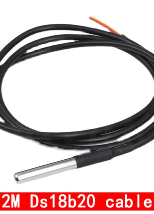 DS18B20 Temperature Sensor Module Kit Waterproof 100CM Digital Sensor Cable Stainless Steel Probe Terminal Adapter For Arduino