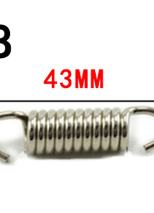 2pcs 43mm-92mm Motorcycle Exhaust Spring Hooks Stainless Steel Exhaust Front Middle Link Pipe Rotatable Muffler  Springs