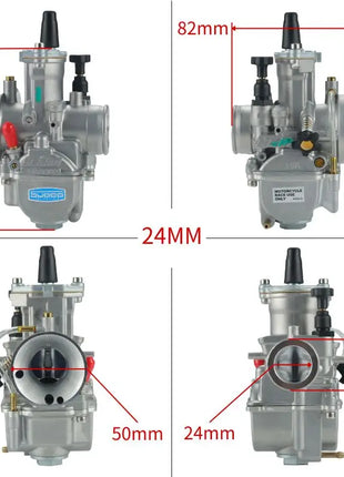 For KOsO OKO 24 26 28 30 3234mm Blue Bowl 2T 4T Universal ScooterATV Dirt Bike KElHIN PWK Racing Carburetor With FreeJet Set