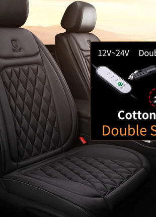 12-24v Heated Car Seat Cover 30' Fast Car Seat Heater Cloth/Flannel  Heated Car Seat Protector 25W Seat Heating Cover Car Seat