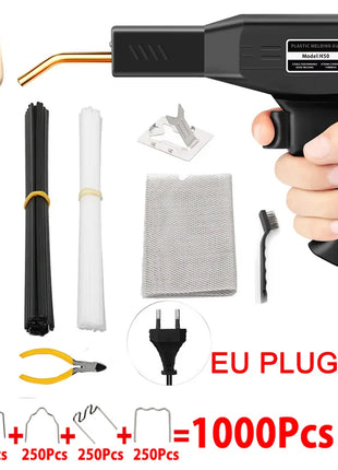 Plastic Welder Gun Welding Machine with Soldering Iron for PVC/Plastic Staple Repair, Car Bumper Repair Tools