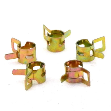 50/40/30/20/10/5pcs Motorcycle Scooter Car Vehicle ATV Go Kart Fuel Line Hose Tubing Water Pipe Air Tube Spring Clips Clamps 8mm