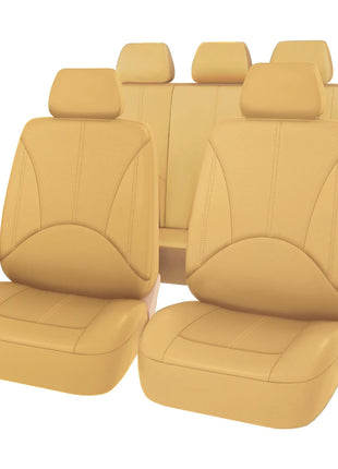 Universal 5-Seats Car Seat Cover Elastic Breathable leather Comfort Fit for most Cars