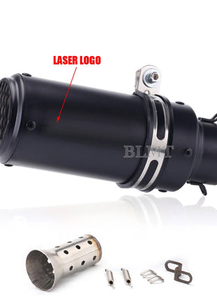 Universal 51/60mm motorcycle sc exhaust inox muffler carbon fiber exhaust with DB Killer for z900 R3 R25 MT07 MT09 R1 Z400 Z650