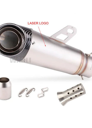 51mm 60mm Universal Motorcycle sc Exhaust proyect Escape with DB Killer For Honda YZF R6 R3 R25 MT07 MT09 Z400 Z900 Z650 MT03