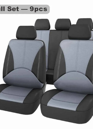 Universal 5-Seats Car Seat Cover Elastic Breathable leather Comfort Fit for most Cars