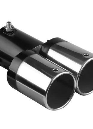 Universal Car Exhaust Muffler Exhaust Pipe Tail Throat Stainless Steel Car Muffler Tip Chrome Round Pipe Exhaust Tail Muffler