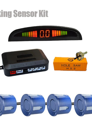 Car LED Parking Sensor Kit with 4 Radar Accurate Digital Display of Obstacle Distance Alarm Parktronic Kit Suitable For Most Car