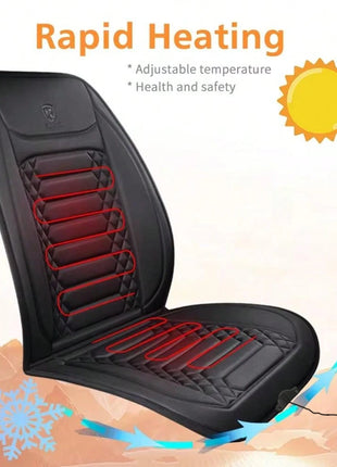 Car Heated Seat Cushion Winter Vehicle Rectangular Heated Seat Cover Suitable 12V Universal Car Seat Protector Cloak Cover Pads