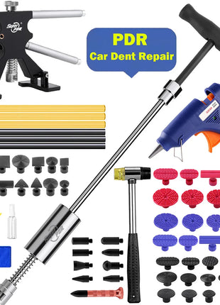 PDR Car Dent Repair Tools Kits,Professional Auto Body Dint Hail Damage Tools Kit,Paintless Dent Removal Puller Tool