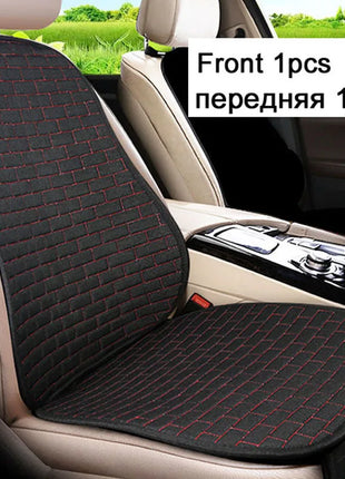Car Flax Seat Cushion Protector Pad Car Seat Cover Front/Rear Seat Cover Automobile Cushion Pad Mat Backrest Auto Accessori