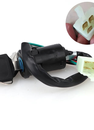 2 Wires/4 Wires Ignition Switch with 2 Keys On-Off Lock For Electrical Scooter ATV Motorcycle Motorbike ATV Quad Dirt Bike Parts