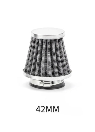 1pc Universal 35-60mm Motorcycle Tapered Air Filter Cleaner Dirt Pit High Air Flow Filter Conical Air Filter Dirt Cleaner