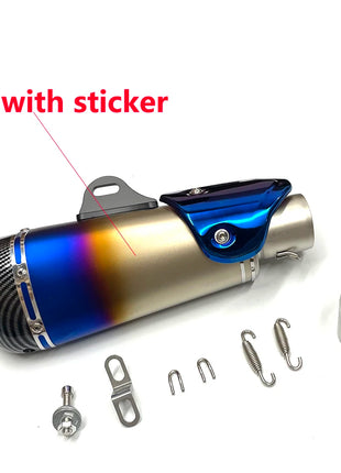 51mm Universal motorcycle exhaust alpha muffler with DB killer for R3 MT07 FZ1 R6 R15 ZX6R ZX10 Z900 Z400 1000 CBR1000 GSXR1000