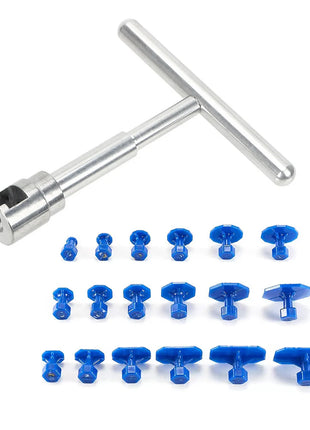 T-bar Puller Car Paintless Dent Repair Tools Auto Body Part Mechanical Sheet Metal Slide Multiple Size Suction Cup Puller Kit