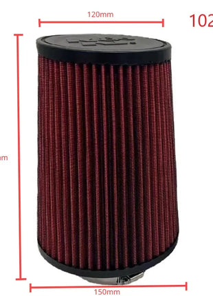 2.5 3 3.5 4 Inch Car Intake Air Filter for K＆N 14084-2 Universal High Flow Cone 102 89 76 70 63.5 60mm KN Tapered Mushroom Head