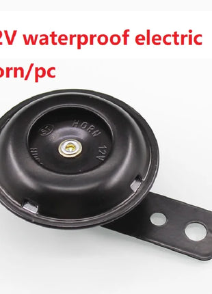 General Motorcycle Electric Horn Kit Waterproof Round Speaker Loud Electric Horn Suitable for Bicycle Scooter 12V 48V 60V 105dB