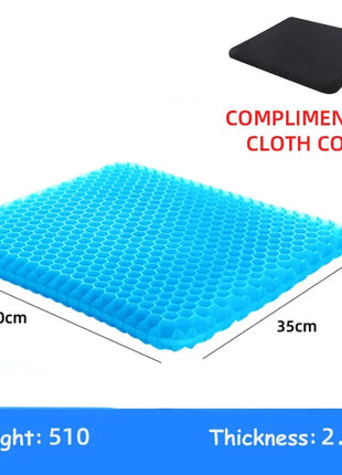 Gel Seat Cushion Summer Breathable Honeycomb Design For Pressure Relief Back Tailbone Pain - Home Office Wheelchair Chair Cars