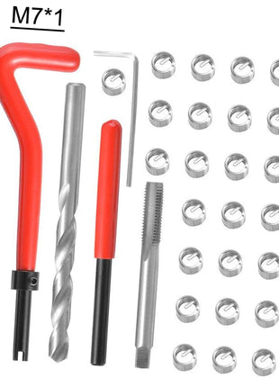 30Pcs Metric Thread Repair Insert Kit M3 M4 M7 M9 M11 Helicoil Car Pro Coil Tool 304 Stainless Steel Auto Repair Tool Bag