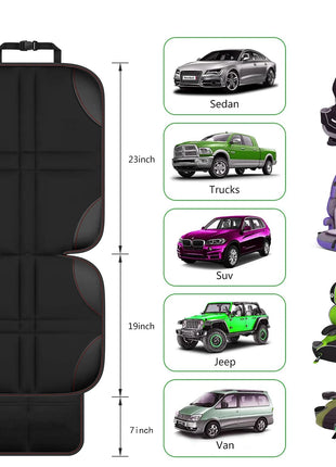 Car seat Protector,UMJWYJ 2Pack Car Seat Protectors for Child car seat - Large Particle Silica Gel Non-Slip Base Material