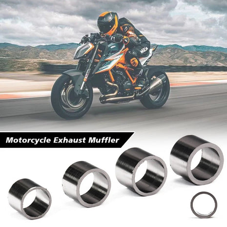 Motorcycle Muffler Exhaust Pipe Gasket Seal Ring 30-62mm Inner Dia Silencer Connector Motos Dirt Pit Bike O-Ring Modification