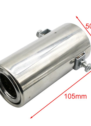 Exhaust Pipe Tip Car Auto Muffler Steel Stainless Trim Tail Tube Auto Replacement Parts Exhaust Systems Mufflers Vehicle