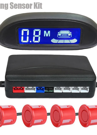 Multiple Radar Car Parktronic LED Parking Sensor Kit Radar Backlight Display Backup Monitor Detector System