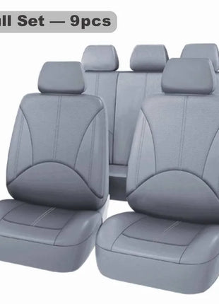 Universal 5-Seats Car Seat Cover Elastic Breathable leather Comfort Fit for most Cars