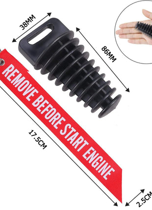 1/3/5pcs 1.07 inch - 1.85 inch Exhaust Pipe Plug Motorcycle Motocross Tailpipe Rubber Air Bleeder Plug Exhaust Wash Plug Pipe Protector