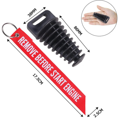 1/3/5pcs 1.07 inch - 1.85 inch Exhaust Pipe Plug Motorcycle Motocross Tailpipe Rubber Air Bleeder Plug Exhaust Wash Plug Pipe Protector