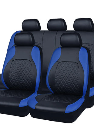 All Season Quited PU Leather Car Seat Cover Full Surrounded Seat Protector Waterproof Universal Fit Sedan Suv Pick-up Truck Seat