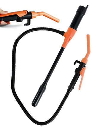 Fuel Pump Portable 12V Electric Oil/Fuel Transfer Pump Battery-Powered Liquid Siphon Pump for Cars Trucks Gas Water with Hose