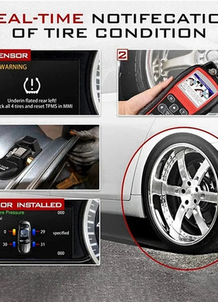 10Pcs TPMS Tire Pressure Sensor Programmable For Autel Tool TS408 TS508 ITS600 315MHZ+433Mhz 2 In 1 MX Sensor Monitor