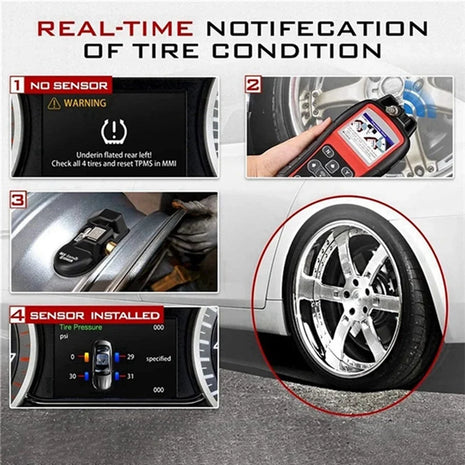 10Pcs TPMS Tire Pressure Sensor Programmable For Autel Tool TS408 TS508 ITS600 315MHZ+433Mhz 2 In 1 MX Sensor Monitor