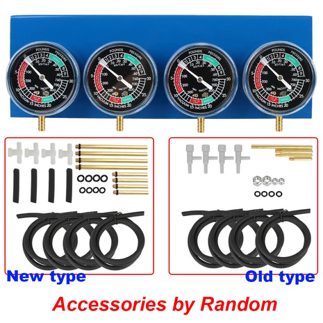 Motorcycle Tester For 2/4 Cylinder Carburetor Carb Synchronizer Kit Ignition Balancer Test Gauges Set Motorbike Diagnostic Tools