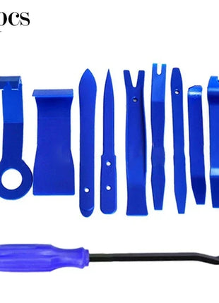 12pcs Car Radio Removal Tools Hand Tool Set Auto Door Clip Panel Trim Dash Audio Removal Installer Pry Repairing Tools Kit