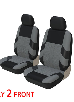 Car Seat Covers Full Set Front Split Rear Bench For Car Universal Cloth SUV Sedan Van Automotive Interior Covers