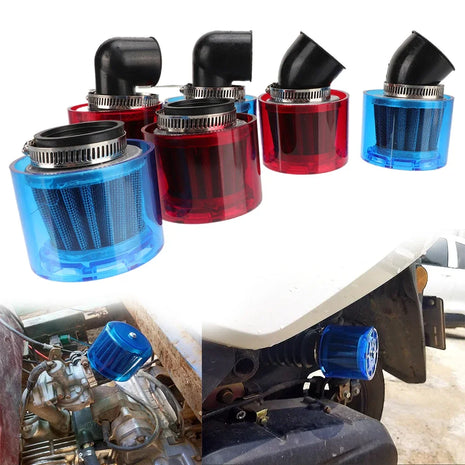 Motorcycle 28-48mm Bend Elbow/Stright/90 Degree Water Proof Air Filter Cleaner For 50cc-250cc ATV Pit Dirt Bike Motorbike