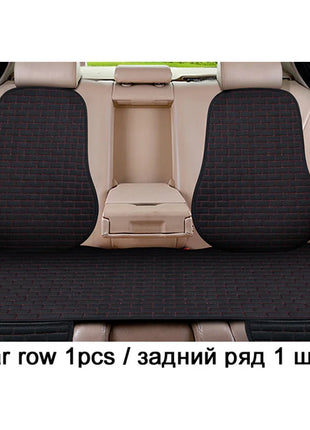 Car Flax Seat Cushion Protector Pad Car Seat Cover Front/Rear Seat Cover Automobile Cushion Pad Mat Backrest Auto Accessori